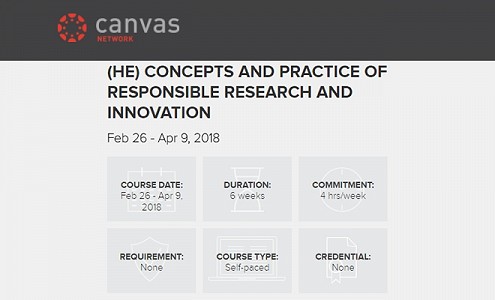 (HE) Concepts and Practice of Responsible Research and Innovation