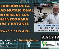 Ciclo de actualización profesional AACyTAL - Evaluación de la calidad nutricional sanitaria de los alimientos para ratas y ratones