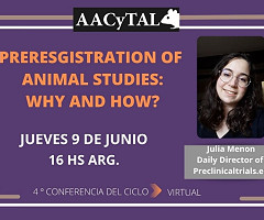 Jornada Dra Julia Menon - Ciclo Bioética en Experimentación Animal - AACyTAL - 2022