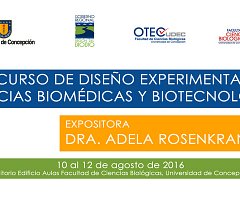 1er Curso de diseño experimental en ciencias biomédicas y biotecnología