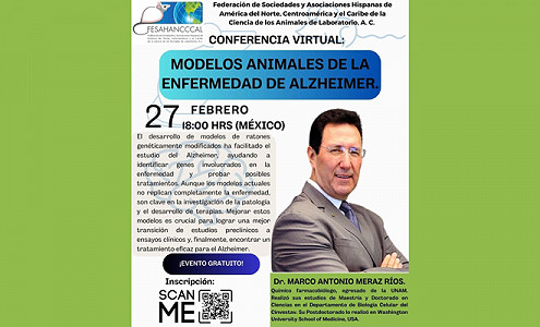 Conferencia: “Modelos animales para estudiar la enfermedad de Alzheimer”