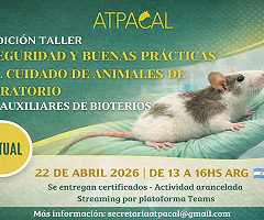 ATPACAL lanza la 2da edición del taller sobre bioseguridad y buenas prácticas en bioterios