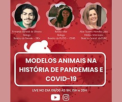 Webinars: Modelos animais na história de pandemias e COVID-19