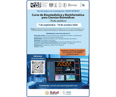 México: realizarán un curso de Bioestadística y Bioinformática para Ciencias Biomédicas