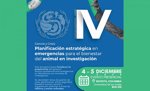 Colombia: 4° Encuentro de Personal Técnico y Profesional en Ciencia de Animales de Investigación