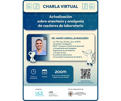 Actualización sobre anestesia y analgesia de roedores de laboratorio: charla virtual el 9 de julio