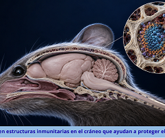 Descubren estructuras inmunitarias en el cráneo que ayudan a proteger el cerebro