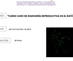 Curso CARD de Ingenieria Reproductiva en el Ratón