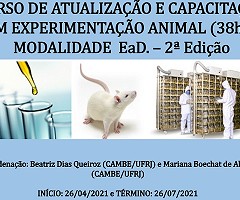 2ª edição do Curso EaD de Atualização e Capacitação em Experimentação Animal