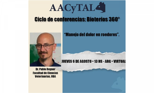 AACyTAL: Conferencia virtual sobre manejo del dolor en roedores