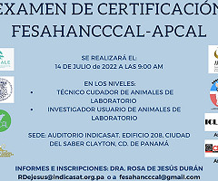 Examen FeSAHANCCCAL en Panamá 14 de Julio de 2022