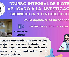 Curso Integral de Bioterio Aplicado a la Investigación Biomédica y Oncológica