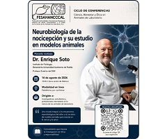 FeSAHANCCCAL realizará una conferencia sobre neurobiología de la nocicepción en modelos animales