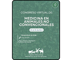 Congreso virtual abordará la medicina en animales no convencionales con expertos internacionales