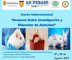 Curso Internacional Avances en Bienestar e Investigación con Animales, Lima, 7 y 8 de agosto